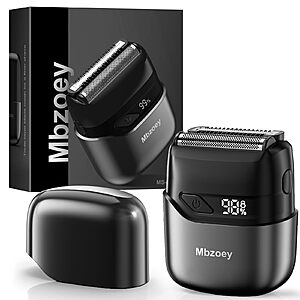 Amazon – Mbzoey IPX7 Waterproof Mini Electric Foil Shaver - $13.99 w/ Code