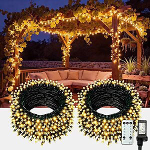 Amazon – AHAWILL Warm White Outdoor Christmas String Lights - $12.99–$17.99 w/ Code