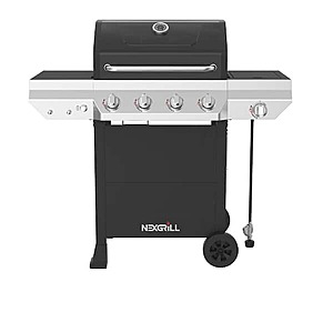 Nexgrill 4-Burner Gas Grill w/ Side Burner (Black) $229 + Free Shipping