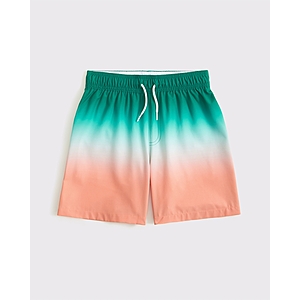 Green and orange Abercrombie boys swim trunks $11.52