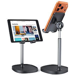 LISEN Cell Phone Stand Phone Holder for Desk, various variations $9.95