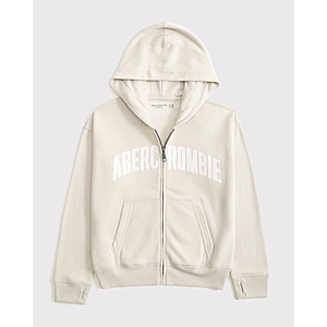 Abercrombie logo full-zip hoodie - size 5/6 kids $15.19