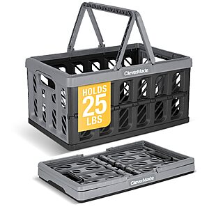 Amazon ~ Collapsible Shopping Basket, Storage Crate 6.34 gal $12.97