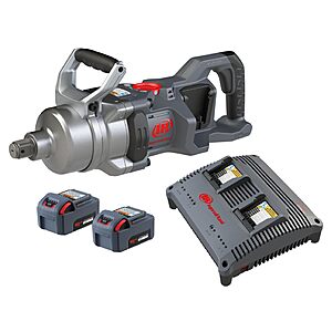 Ingersoll Rand W9491-K2E Cordless 1" High-Torque Impact Wrench Kit, Includes 2 BL2022 5.0Ah Batteries and Dual-Bay Charger $1000.4