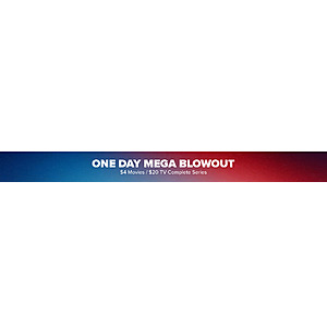 Fandango At Home: $4 Movie Mega Blowout + $20 series ONE DAY ONLY