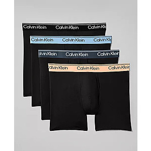 4-Pack Calvin Klein Men's Microfiber Stretch Boxer Briefs Underwear (2 Colors, S-L, 1X) $21 + Free Pickup at Macys or Free Shipping on $39+