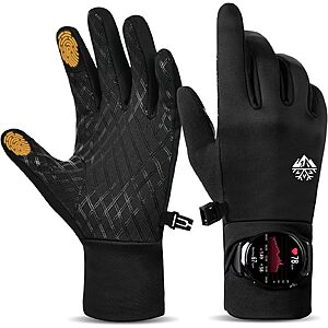[Prime] Pixel Panda Lightweight Touchscreen Running Gloves w/ Watch Window (XS-XL, Black) from $6.99 + Free Shipping