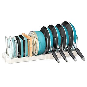 12.9"-21.9" Pantasia Expandable Pan Organizer w/ 12 Dividers (Various) from $14.27 + Free Shipping w/ Prime or on $35+