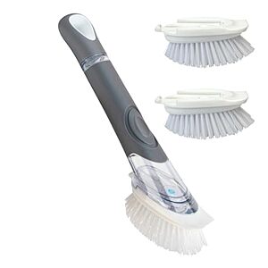 CELOX Dish Brush w/ Built-In Soap Dispenser & 2 Brush Refills (2 colors) $7.81 + Free Shipping w/ Prime or on $35+