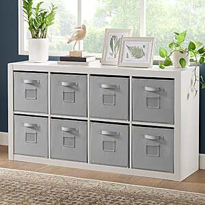 Labor Day Sale Only 09/07 Onin Room Divider with 8 Storage Bins $129.99 White or Dark Brown free shipping Costco.com