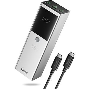 [Prime] 3-Port TALIX 12800mAh 125W Laptop Power Bank w/ 240W USB-C Cable $21.99 + Free Shipping