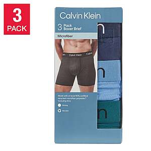 Today Only 09/07 Calvin Klein Men's Boxer Brief, 3-pack Blue or Black $18.99 Free Shipping Costco.com