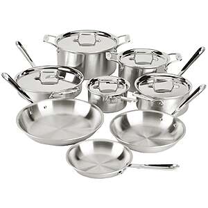 Today Only 09/07 All-Clad d5 Stainless Steel 13-piece Cookware Set $879.99 Free Shipping Costco.com