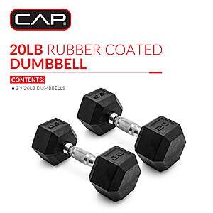WALMART FS CAP Rubber Hex Dumbbell Set 150lb $150, 300lb $260, 550lb $480