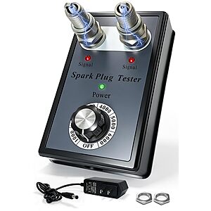 VEHLIVE Dual-Hole Spark Plug Tester & Simulator $10.49 + Free Shipping w/ Prime or on $35+