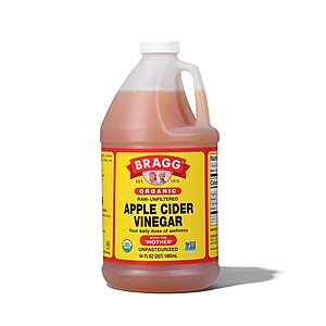 $8.08 - S&S Amazon  Bragg Organic Apple Cider Vinegar with the Mother 64 oz - Raw Unfiltered