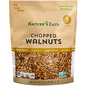 $13.59 S&S Q 32oz Bag of Natures Eats Chopped Walnuts