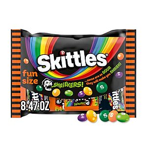 [AC] $5.99* | 2 × 10.72-oz Skittles Shriekers Sour Fun Size Halloween Candy ($2.99 each) at Amazon