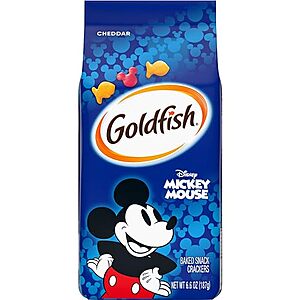 [SnS, AC] $4.59* | 3 × 6.6-Oz Goldfish Disney Mickey Mouse Baked Cheddar Crackers ($1.53 each) at Amazon
