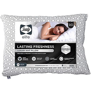 Sealy Elite 20"x28" Activated Charcoal Detoxifying Pillow $7.64 + Free Shipping on $49+