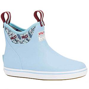 Xtratuf Women's Salmon Sisters Ankle Deck Soft Toe Pull On Boots - Light Blue/Mermaid $93.75