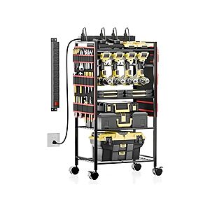 5-Tier CFMASTER Tool Organizer Cart with Power Outlet $46.99 + Free Shipping w/ Prime