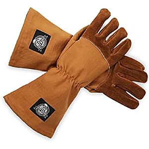Pit Boss Heavy Duty Canvas & Leather BBQ Grilling Gloves $22.50