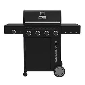 $247: Charbroil Performance Series 4-Burner Gas Grill Cabinet with Side Burner, Black(463253925) at Amazon