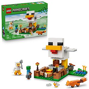 233-Pc LEGO Minecraft Chicken Farm (21585) $16 + Free Shipping w/ Prime or on orders over $35