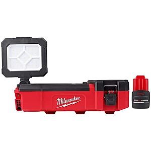 Milwaukee M12 PACKOUT Cordless Flood Light w/ USB Charging & 2.5Ah Battery $129.00 + Free Shipping