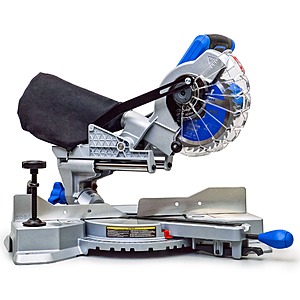 Kobalt Compact 7-1/4" 10-Amp Single Bevel Sliding Compound Corded Miter Saw $119 + Free Shipping