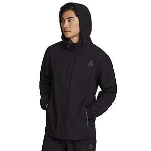 Reebok Men's and Big Men's Swiftmotion Hooded Woven Jacket (Sizes S-3XL) Sleet $14.92, Black $14.97 + Free S&H w/ Walmart+ or on $35+