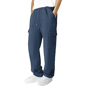 3rd Hill Men's Loose Fit Cotton Polyester Blend 5 Pocket Open Bottom Joggers w/ Waist & Leg Cuff Drawstrings (Various) $12.00 + Free Shipping w/ Prime or on $35+