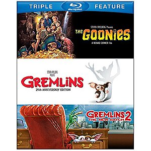 $9.99* | The Goonies + Gremlins + Gremlins 2: The New Batch (Blu-Ray/Triple Feature) at Amazon