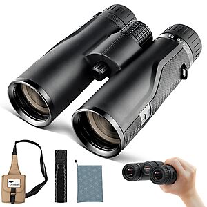 8x42 HD Binoculars ED Glass, BAK4 Prism, Waterproof & Fogproof for Bird Watching $122.31