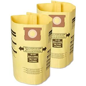 [NEW, SnS] $21.84 | CRAFTSMAN CMXZVBE38769 15-22 Gal. Wet Dry Shop Vacuum Dust Collection Bags at Amazon