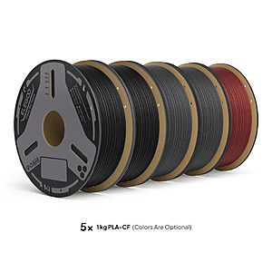 5x 1kg Elegoo PLA-CF 1.75mm 3D Printer Filament (Choice of 3 color Mix) $57.99 + free s/h