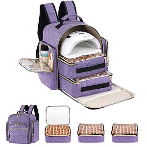Amazon – Hautton 126-Bottle Nail Polish Organizer, Purple - $25.99 w/ Code