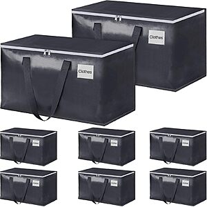 Amazon – 8-Pack 93L Large Moving Bags, Gray - $20.99 w/ Code