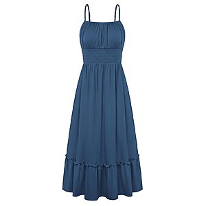 Amazon – GRACE KARIN Women's Smocked Summer Maxi Dress - $14.99–$18.99 w/ Code