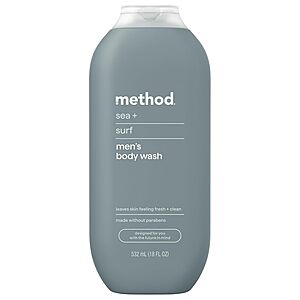 18-Oz Method Sea + Surf Men's Body Wash $4.79 w/ S&S + Free Shipping w/ Prime or on $35+