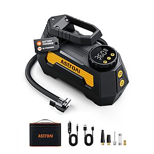 Prime Members -AstroAI H2 Pro Cordless Tire Inflator Portable Air Compressor 12VDC Battery $23.49