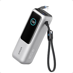 Anker Laptop Power Bank, 25,000mAh Travel Essential with 165W Total Output $119