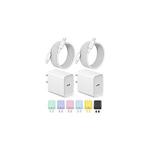 iPhone Charger Fast Charging USB C Charger Block Type C Charging iPad Chargers with 6FT C Chargers Cord Compatible with iPhone 14/14 Pro Max/13/12/12 Pro/11, iPad $6.99