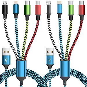 4 in 1 Dual Type C Multi Charging Cable, Charging Cord for Multiple Devices $7.67