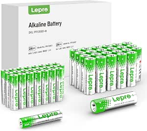 $13.53 S&S Lepro AA & AAA Batteries Variety Combo Pack, 48 Count (24 AA and 24 AAA)