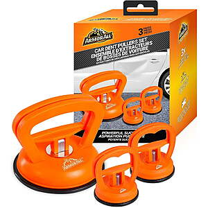 3-Pack Armor All Dent Pullers (1x 4.5" 55lb Car Dent Puller + 2x 2.4" Mini 16.5lb Pullers) $11.22 + Free Shipping w/ Walmart+ or $35+