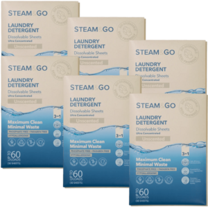 6-Pack: Steam & Go Laundry Sheets (180 sheets / 360 loads) $24 + FS