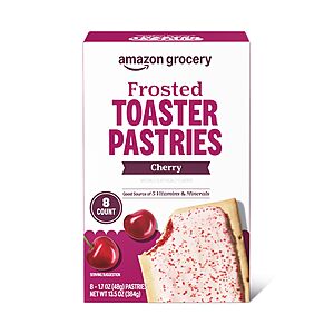 $1.21 S&S or $1.08 ea wyb 4 Amazon Grocery, Frosted Toaster Pastries, Cherry, 13.5 Oz, 8 Ct