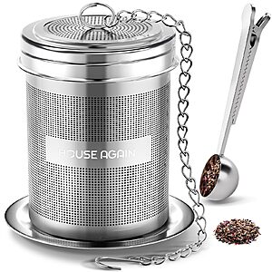 House Again Stainless Steel Tea Infuser w/ Scoop (Large) $8.39 + Free Shipping w/ Prime or on $35+